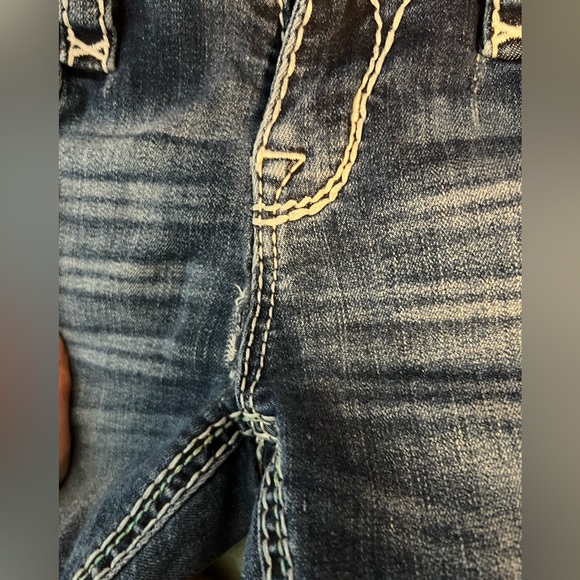 ROCK REVIVAL CROPPED JEANS SIZE 28 - Picture 2 of 4